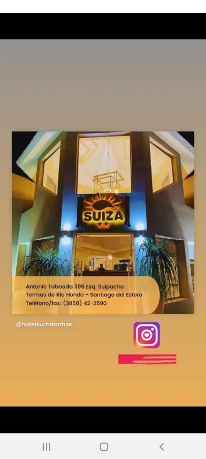 Hotel Suiza Termas de Río Hondo Exterior foto